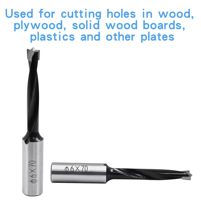 BokWin 1 Pcs Carbide Forstner Drill Bit 1/4 Inch Carbide Tipped Forstner Bit 6mm Wood Drilling Hole Saw Set for Wood Plastic Plywood - Image 5